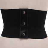 Wide Belt Corset with Small Buckle
