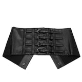 Wide Belt Corset with Small Buckle