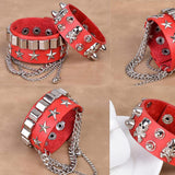 Punk Multilayered Rivet Cuff Bracelet