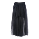 Gothic Punk Tull Maxi Skirt