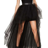Gothic Punk Tull Maxi Skirt