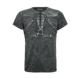 Men's Shirt Goth Punk/Street Punk Black Top