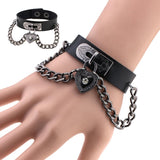 1977 Punk Inspired Cuff Leather Bracelet