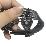 1977 Punk Inspired Cuff Leather Bracelet