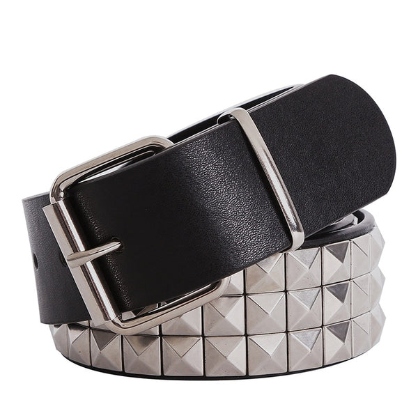1977 Punk Rock Belt with Pyramid Rivet Studs