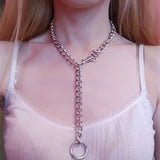 1977 Punk Rock Chain with Circle Pendant.