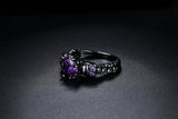 Gothic Vintage Ring with Cubic Zirconia Stone