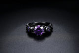 Gothic Vintage Ring with Cubic Zirconia Stone