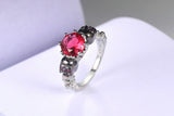 Gothic Vintage Ring with Cubic Zirconia Stone