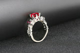 Gothic Vintage Ring with Cubic Zirconia Stone