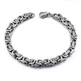 Stainless Steel Byzantine Chain Bracelet