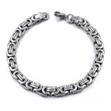 Stainless Steel Byzantine Chain Bracelet