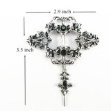 Large & Unique Gothic Black Choker Necklace