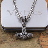 Thor's Hammer Viking Pendant Necklace