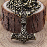 Thor's Hammer Viking Pendant Necklace