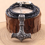 Thor's Hammer Viking Pendant Necklace
