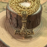 Thor's Hammer Viking Pendant Necklace