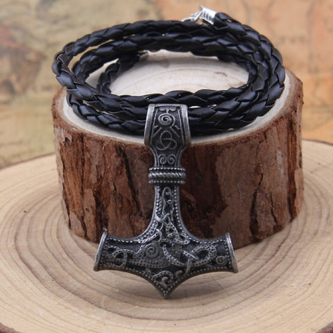 Thor's Hammer Viking Pendant Necklace