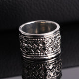 Vintage Pagan Ring with Engraved Pattern.