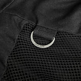 Men's Gothic/Steampunk black sexy hooded Tee with buckles and mesh