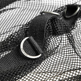 Men's Gothic/Steampunk black sexy hooded Tee with buckles and mesh