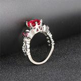 Gothic Vintage Ring with Cubic Zirconia Stone