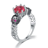 Gothic Vintage Ring with Cubic Zirconia Stone