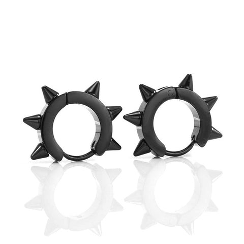 1977 Punk style studded/spiked hedgehog earrings