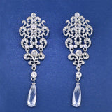 Gothic Victorian Earrings with Rhinestone