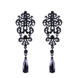 Gothic Victorian Earrings with Rhinestone