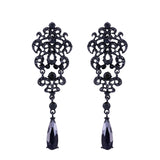 Gothic Victorian Earrings with Rhinestone