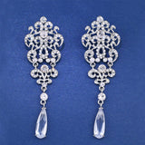 Gothic Victorian Earrings with Rhinestone