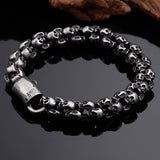 Gothic Punk Skull Bracelet for Men