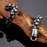 Gothic Punk Skull Bracelet for Men