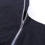 Gothic Punk Longsleeved Slim Top with Buckles and Zippers