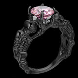 Gothic Feminine Skull Skeleton Ring