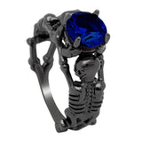 Gothic Feminine Skull Skeleton Ring