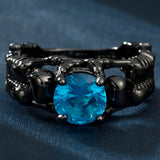 Gothic Feminine Skull Skeleton Ring