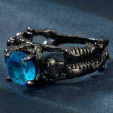 Gothic Feminine Skull Skeleton Ring