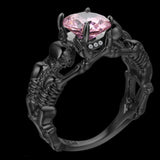 Gothic Feminine Skull Skeleton Ring