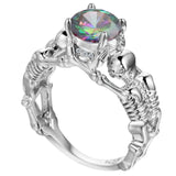 Gothic Feminine Skull Skeleton Ring