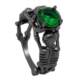 Gothic Feminine Skull Skeleton Ring