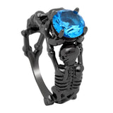 Gothic Feminine Skull Skeleton Ring