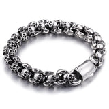 Gothic Punk Skull Bracelet for Men