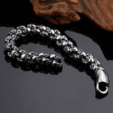 Gothic Punk Skull Bracelet for Men