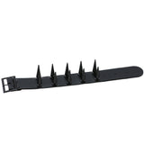Super Spiked Gothic Faux Leather Punk Bracelet.
