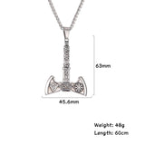 Viking Double Axe Necklace or Single Axe of Stainless Steel