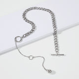 Vintage Punk Style Choke Chain with Long Ball Pendant