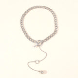 Vintage Punk Style Choke Chain with Long Ball Pendant