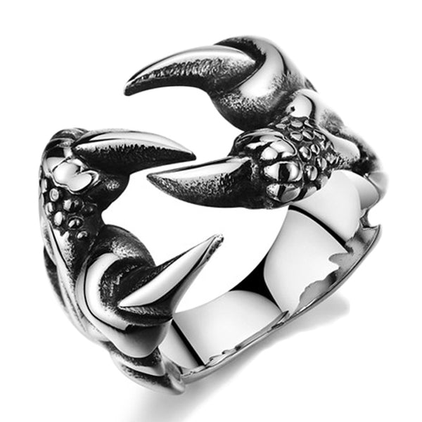 Gothic Dragon Claw Ring